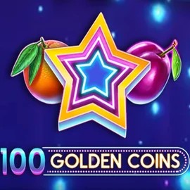100 Golden Coins logo – Slots by Amusnet Interactive at SkyHills Casino