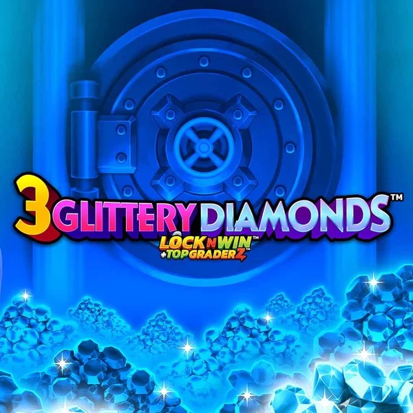 3 Glittery Diamonds logo by PearFiction Studios at SkyHills Casino