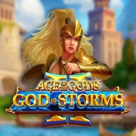 Official Slots logo: Age Of The Gods: God Of Storms 2 by Playtech at SkyHills Casino