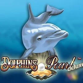 Dolphins Pearl Deluxe online game logo by Novomatic on sky-hillscasino.eu